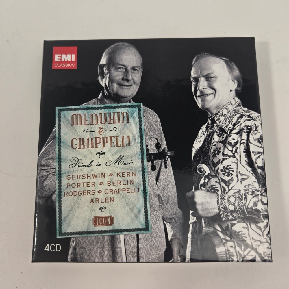 Menuhin & Grappelli - Friends In Music 4 CD Box Set EMI Classics VG+/VG+